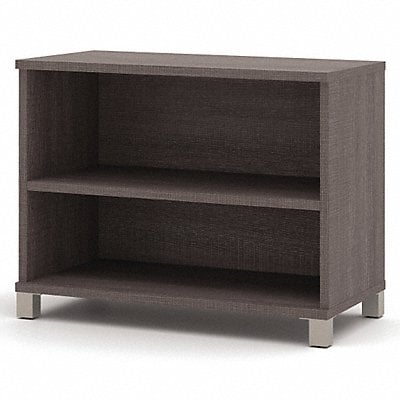 Bookcase Adj. 2 Shelf Bark Grey 50lb Cap MPN:120160-1147