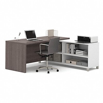 L-Shape Workstation Melamine 71-7/64 inW MPN:120885-47