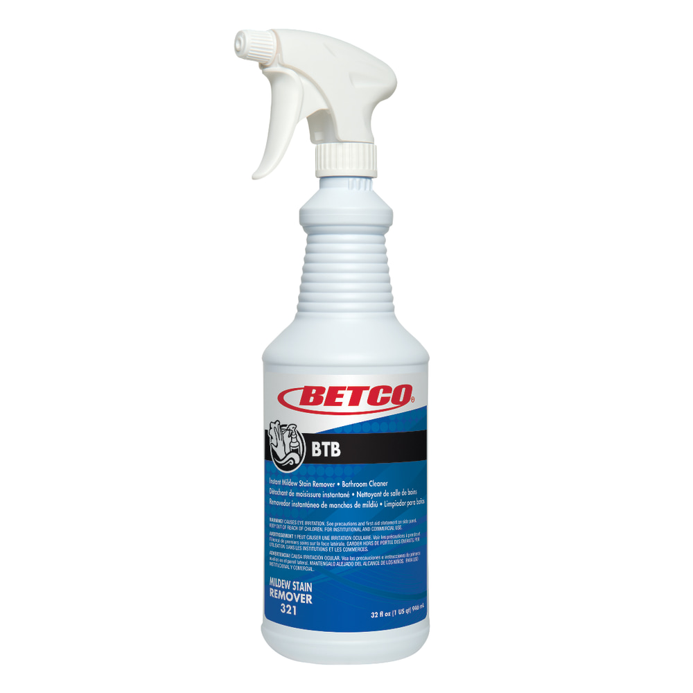 Betco BTB Mildew Stain Remover, 32 Oz Bottle, Case Of 12 MPN:3211200