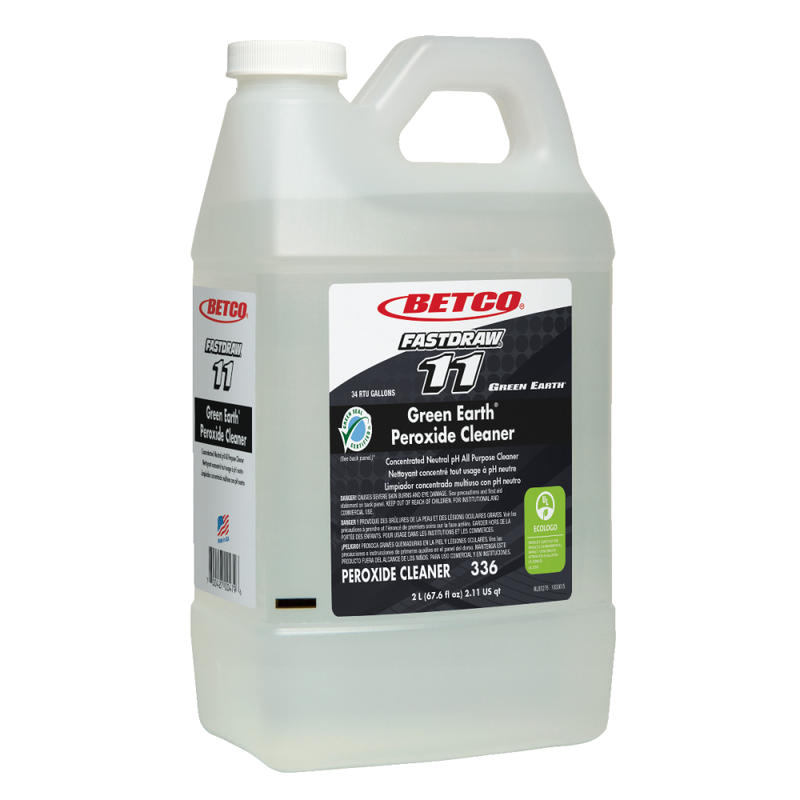 Betco Fastdraw Green Earth Peroxide Cleaner, Fresh Mint Scent, 67.6 Oz Bottle, Case Of 2 MPN:336B200