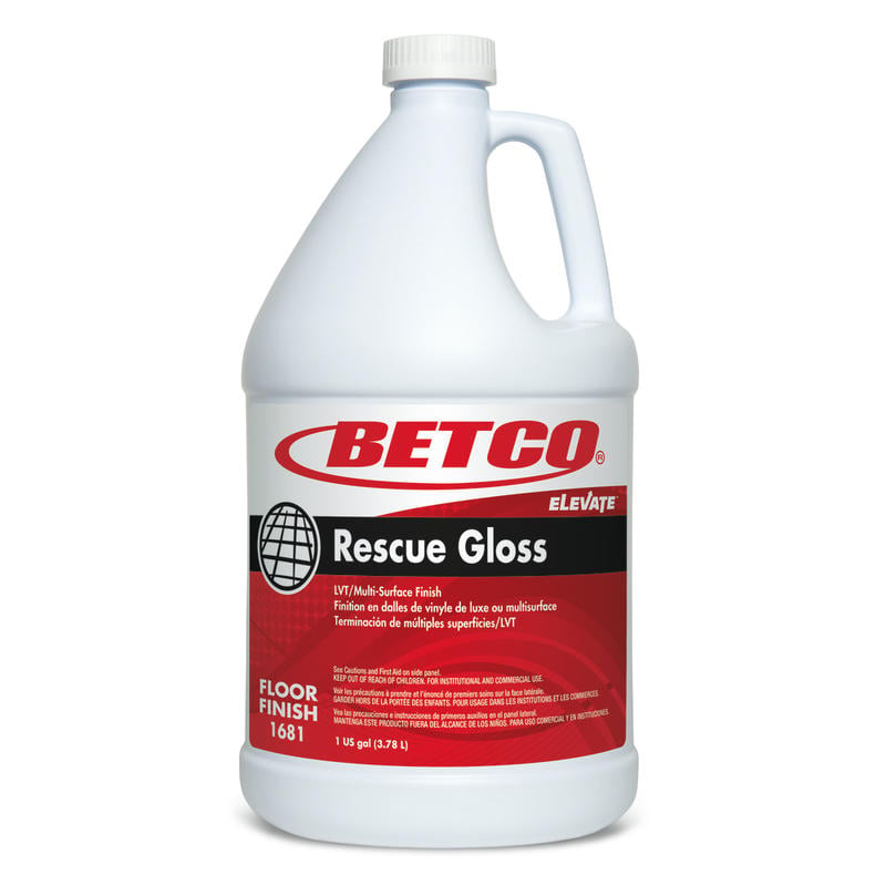 Betco Rescue Floor Finish, Gloss, 128 Oz Bottle, Case Of 4 MPN:16810400