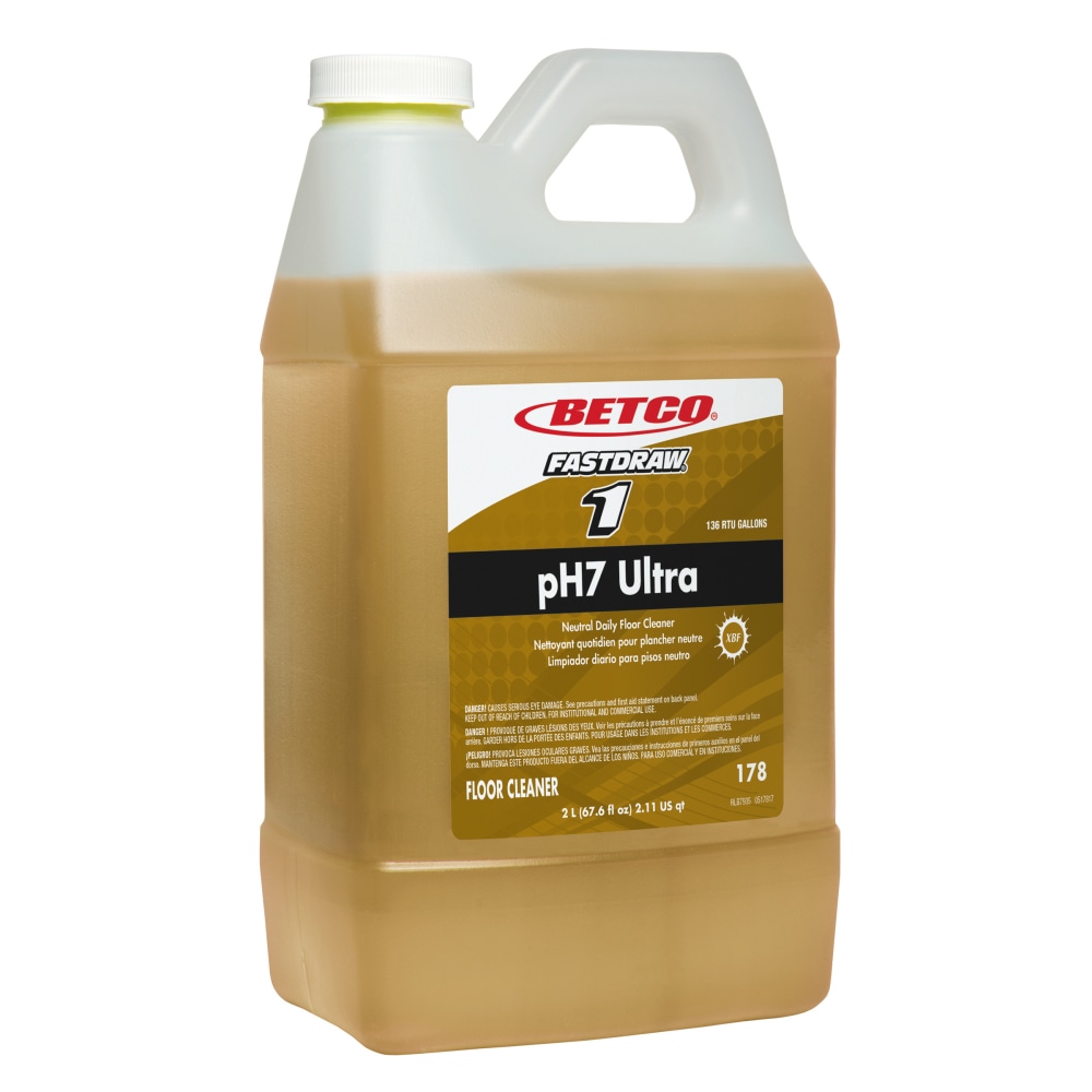 Betco pH7 Ultra Fastdraw Floor Cleaner, 67.6 Oz Bottle (Min Order Qty 2) MPN:1784700EA