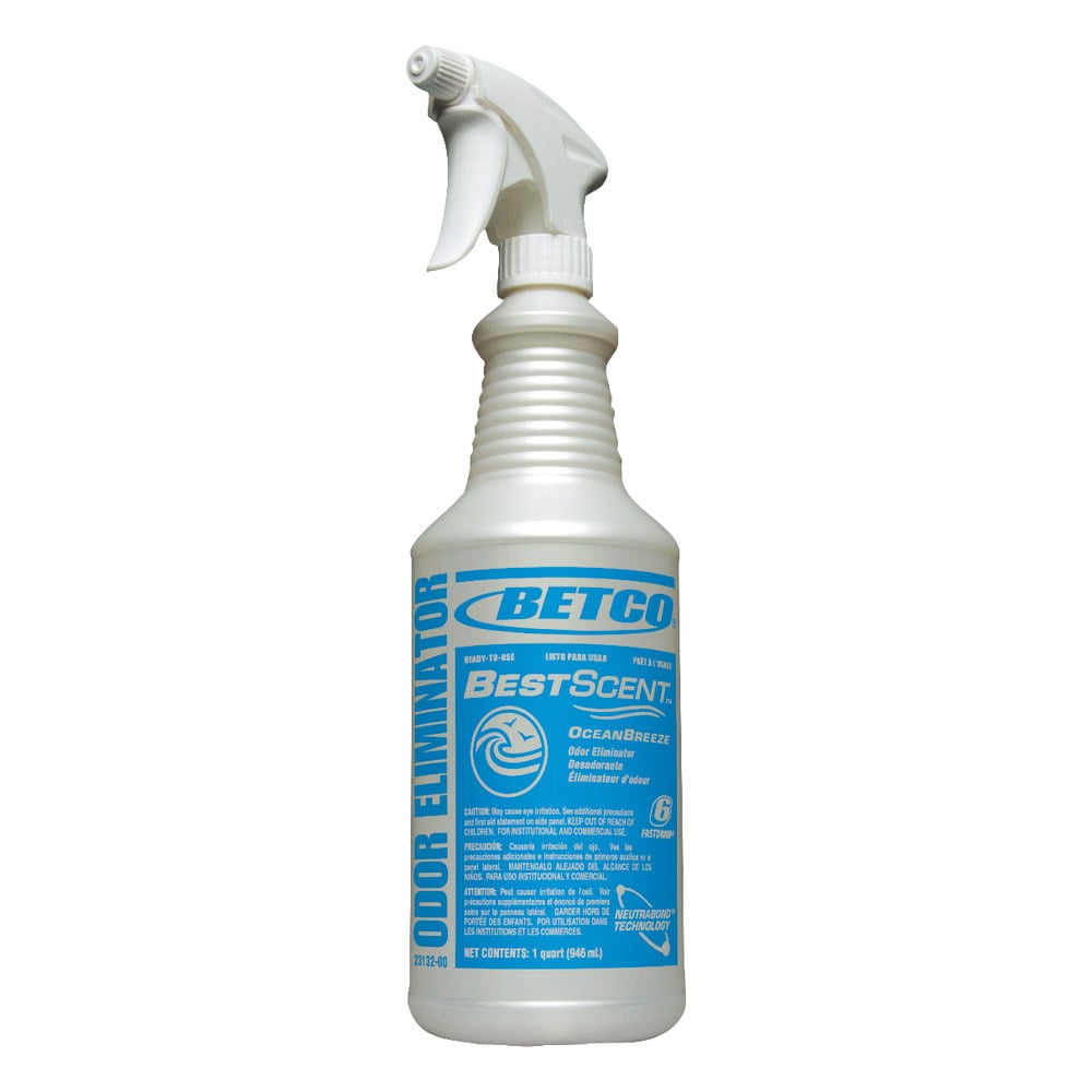 Betco Best Scent Ocean Breeze Spray Bottles, 32 Oz., Pearlized, Case Of 12 (Min Order Qty 2) MPN:2313200