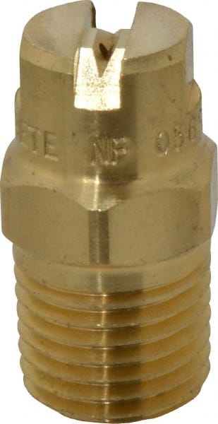 Brass Standard Fan Nozzle: 1/4