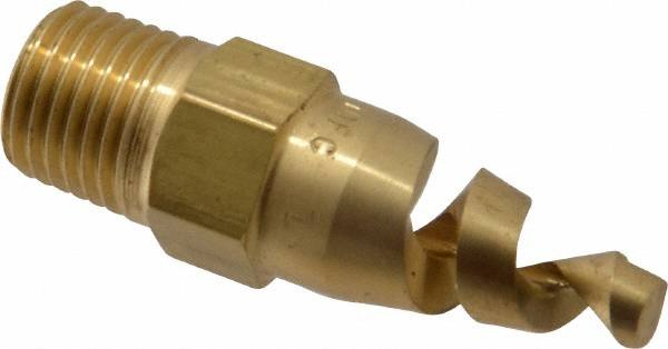 Brass Full Cone Spiral Spray Nozzle: 1/4