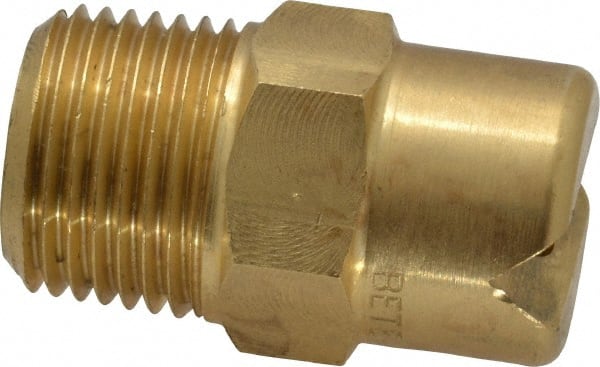 Brass Standard Fan Nozzle: 3/8