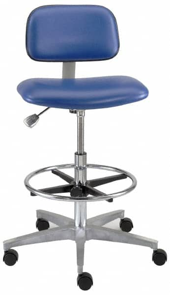 Task Chair: Vinyl, Adjustable Height, 15-1/2 to 20-1/2