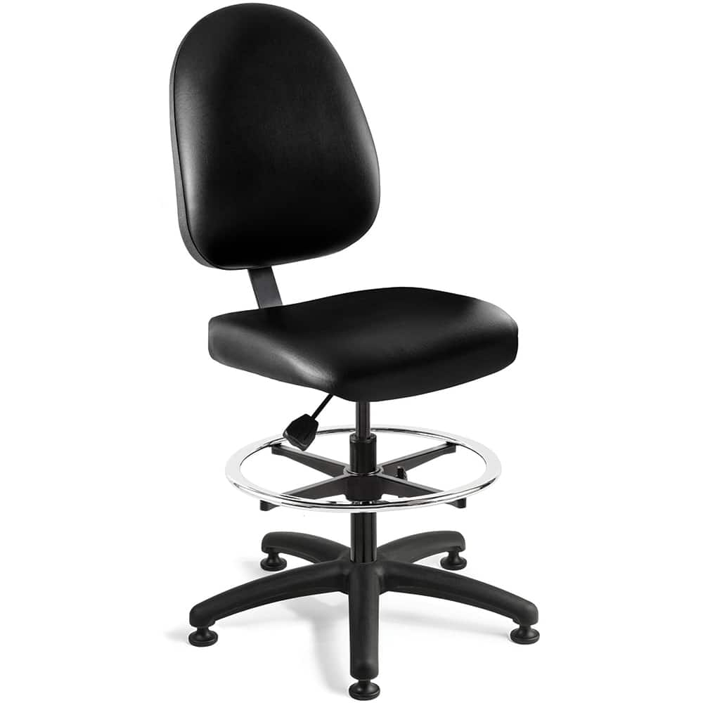 Task Chair: Vinyl, Adjustable Height, 20 to 27-1/2