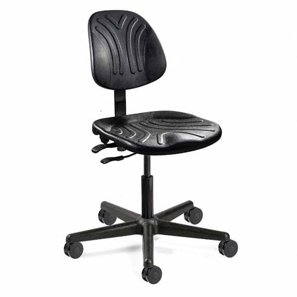 Task Chair: Polyurethane, Black MPN:7001D-3750S/5