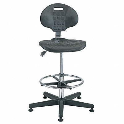 Cleanroom Task Chair Polyurethane Black MPN:7300C1-BLK