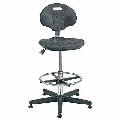 Cleanroom Task Chair Polyurethane Black MPN:7500C1-BLK