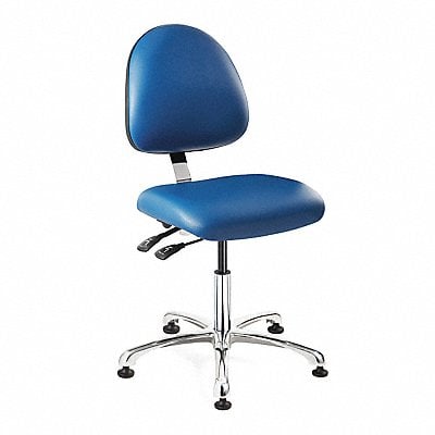 Cleanroom Task Chair Vinyl Blue MPN:9051MC4-BLV