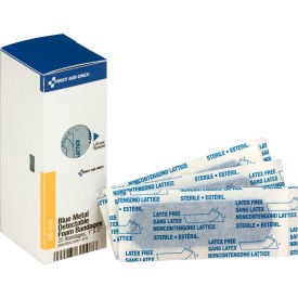 First Aid Only FAE-3110 SmartCompliance Refill Metal Detectable Bandages Foam Blue 25/Box FAE-3110