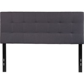 Flash Furniture Bedford Tufted Upholstered Headboard in Dark Gray Full Size HB1704-F-DG-GGHG-