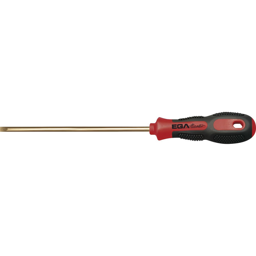 Slotted Screwdrivers, Blade Width (mm): 6.00 , Blade Length (mm): 100.0000 , Overall Length (mm): 195.0000 , Handle Type: Ergonomic , Handle Length: 95.00  MPN:71591