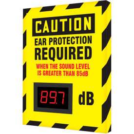 Accuform SCS601 Decibel Meter Sign Caution Ear Protection Required 12