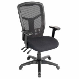 Interion® Mesh Office Chair with High Back & Adjustable Arms Fabric Black 623248