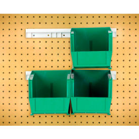 Quantum Storage Hang & Stack Bins w/ 2 Rails & 4 Bins 10-7/8