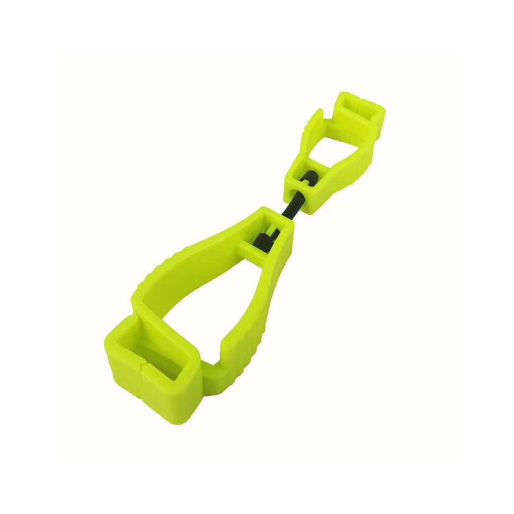 Glove Clip, Plastic, Lime, 1 Pair MPN:BC-2-Y