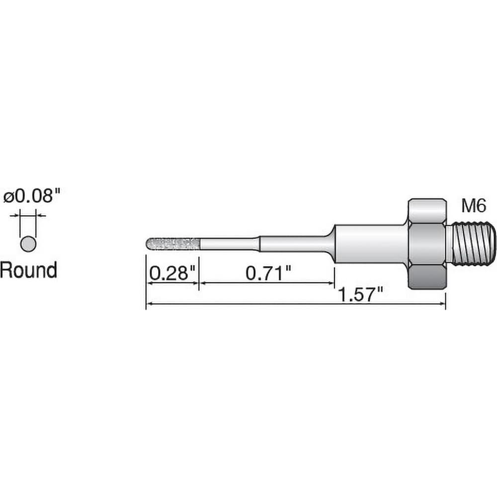 Rotary & Multi-Tool Accessories, Accessory Type: Electroplated Diamond File , For Use With: SHEENUS ZERO , Number Of Pieces: 1 , Additional Information: 2x7mm MPN:60155