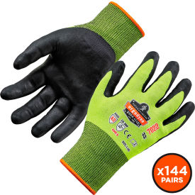 Ergodyne® Proflex 7022 Cut Resistant Gloves DSX Coated ANSI A2 XL Lime 144 Pairs 17875