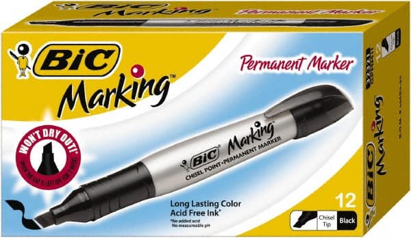 Permanent Marker: Tuxedo Black, AP Non-Toxic, Chisel Point MPN:BICGPMM11BK