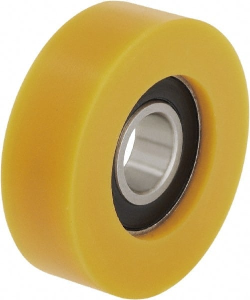 Caster Wheel: Polyurethane-Elastomer Blickle Extrathane, 25 mm Axle MPN:463794