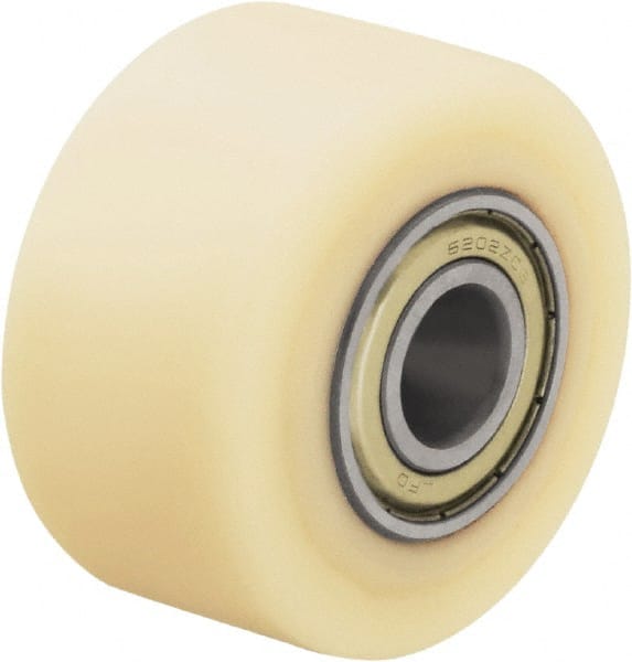 Caster Wheel: Impact-Resistant Cast Nylon, 50 mm Dia, 32 mm Wide MPN:745213