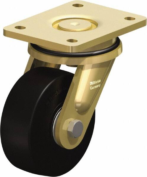 Swivel Top Plate Caster: Solid Rubber, 5