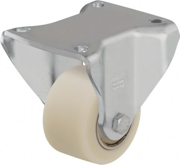 Rigid Top Plate Caster: Cast Nylon, 3