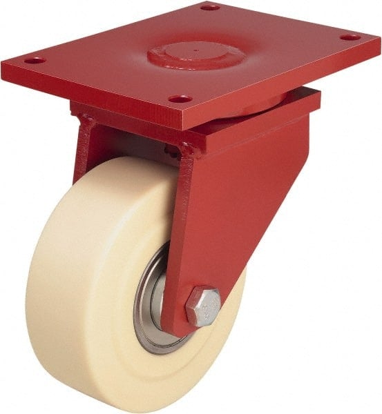 Swivel Top Plate Caster: Cast Nylon, 8