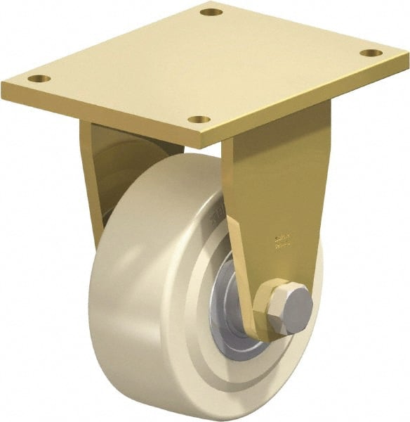 Rigid Top Plate Caster: Cast Nylon, 8