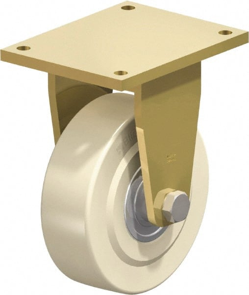 Rigid Top Plate Caster: Cast Nylon, 10