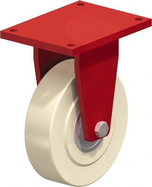 Rigid Top Plate Caster: Cast Nylon, 16