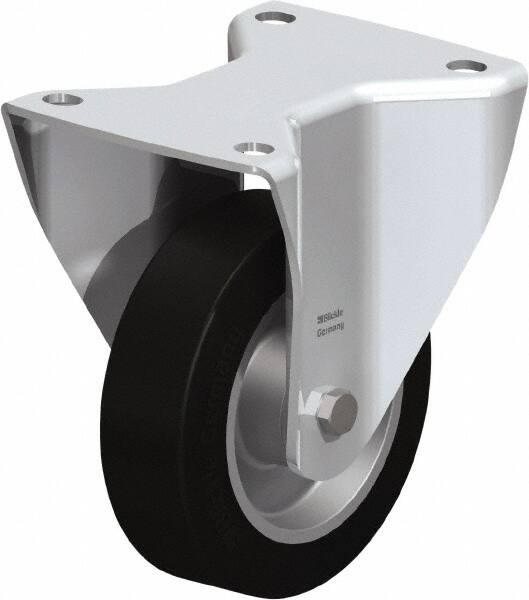 Rigid Top Plate Caster: Solid Rubber, 5