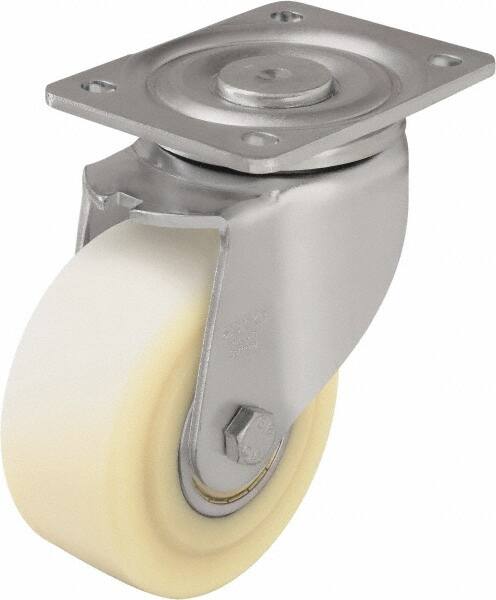 Swivel Top Plate Caster: Cast Nylon, 5