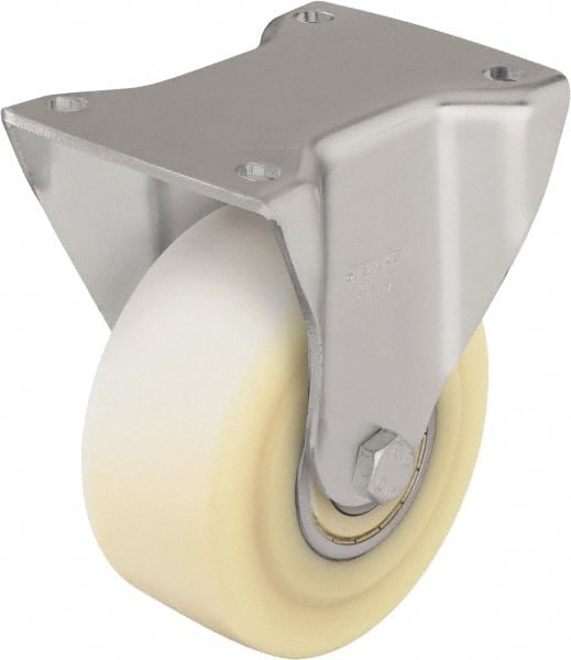 Rigid Top Plate Caster: Cast Nylon, 5