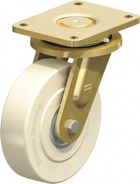 Swivel Top Plate Caster: Cast Nylon, 8