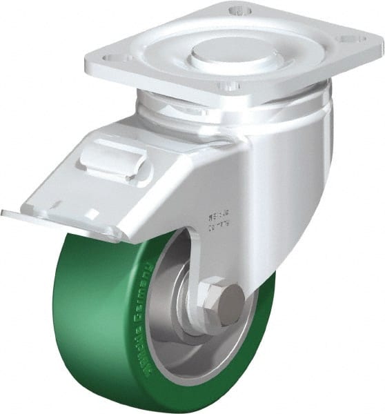 Swivel Top Plate Caster: Polyurethane-Elastomer Blickle Softhane, 4