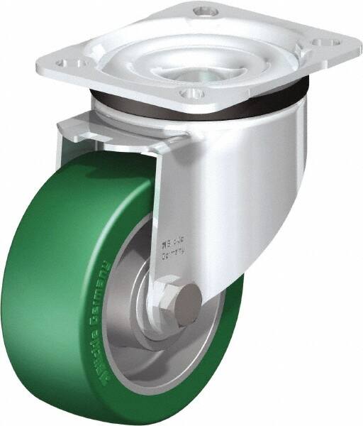 Swivel Top Plate Caster: Polyurethane-Elastomer Blickle Softhane, 4