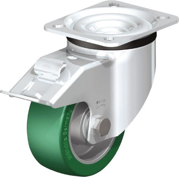 Swivel Top Plate Caster: Polyurethane-Elastomer Blickle Softhane, 4