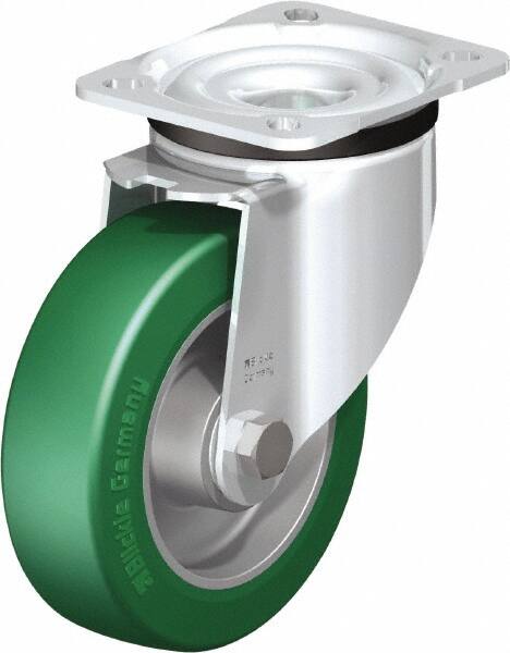 Swivel Top Plate Caster: Polyurethane-Elastomer Blickle Softhane, 5