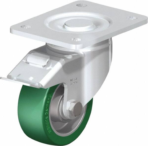 Swivel Top Plate Caster: Polyurethane-Elastomer Blickle Softhane, 4