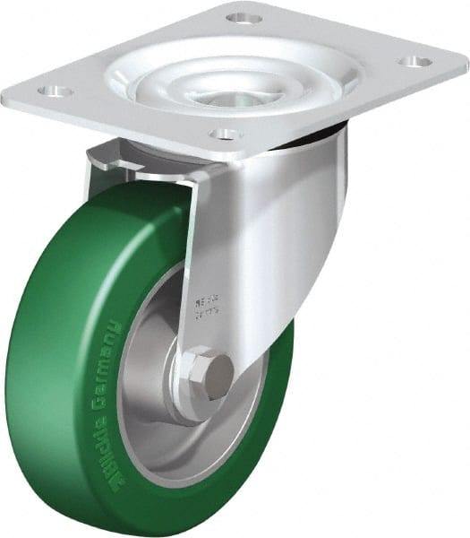 Swivel Top Plate Caster: Polyurethane-Elastomer Blickle Softhane, 5