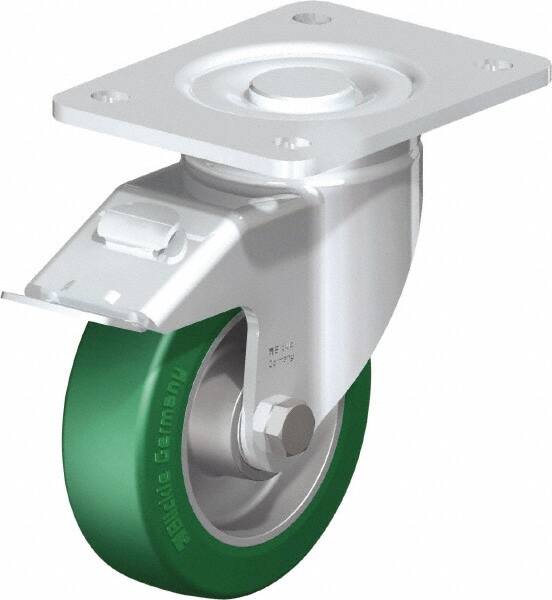 Swivel Top Plate Caster: Polyurethane-Elastomer Blickle Softhane, 5