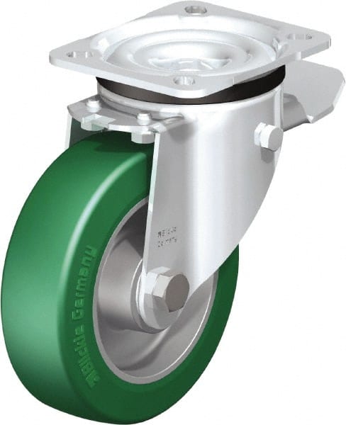 Swivel Top Plate Caster: Polyurethane-Elastomer Blickle Softhane, 5