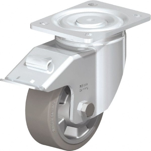 Swivel Top Plate Caster: Solid Rubber, 5