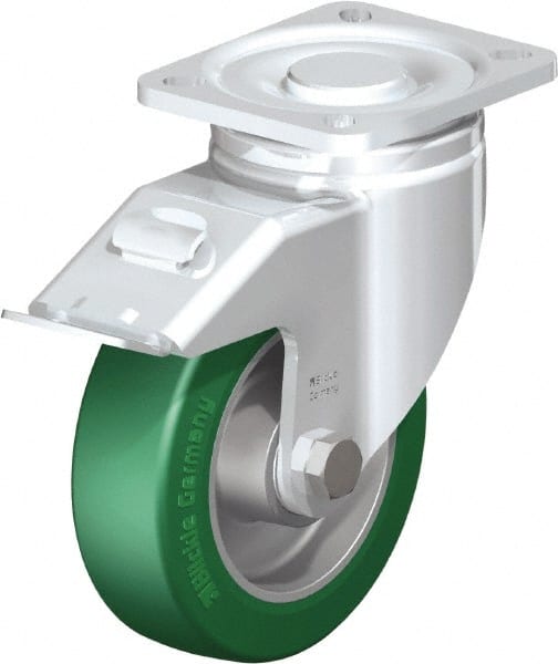 Swivel Top Plate Caster: Polyurethane-Elastomer Blickle Softhane, 5