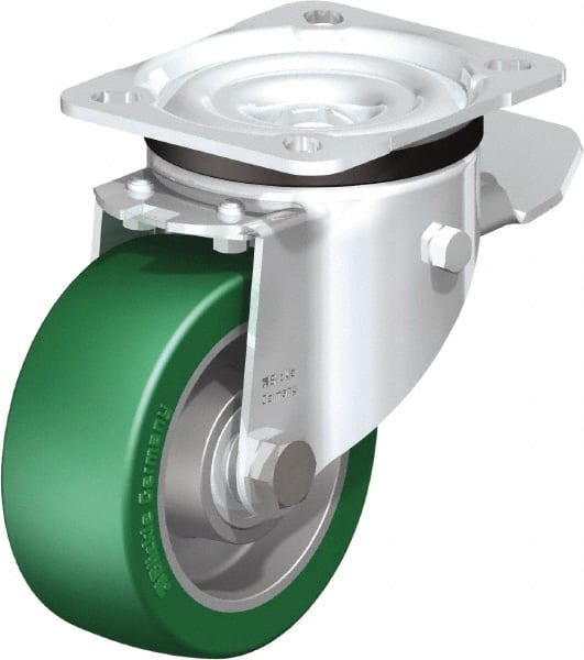 Swivel Top Plate Caster: Polyurethane-Elastomer Blickle Softhane, 4