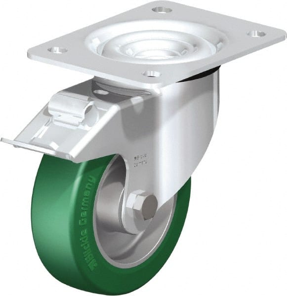 Swivel Top Plate Caster: Polyurethane-Elastomer Blickle Softhane, 5